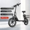 AOVOPRO ESBS 500W 14inch Commuter Electric Scooter with Seat &Carry Basket 22MPH