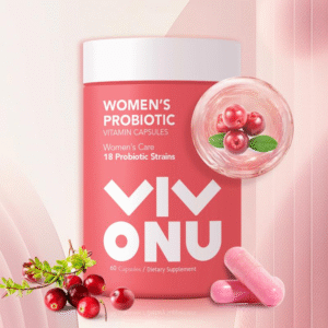 Cápsulas Probióticas para la Mujer | Control del Olor con Extracto de Arándano Rojo | Fórmula para el Equilibrio del pH y el Bienestar Femenino